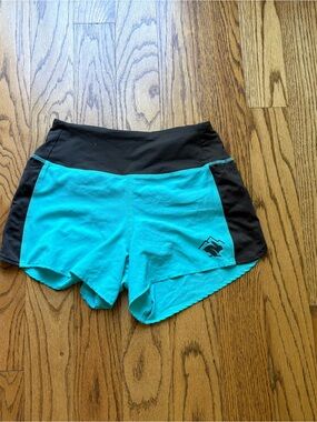 Rabbit Black & Turquoise Athletic Women’s Running Shorts preowned XS